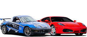 Ferrari F430 y Porsche Boxster Drift