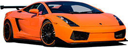 Lamborghini Gallardo on a racetrack