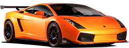 Lamborghini Gallardo on a racetrack