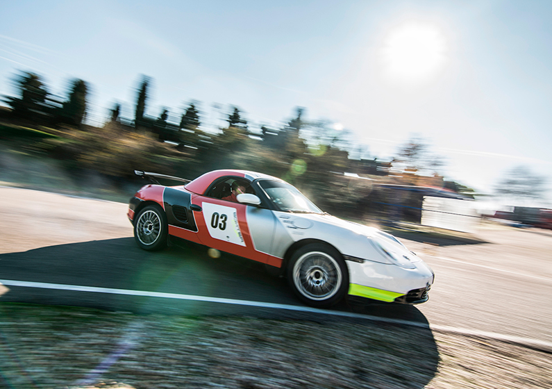 Curso de Drift con Porsche Boxster Cup